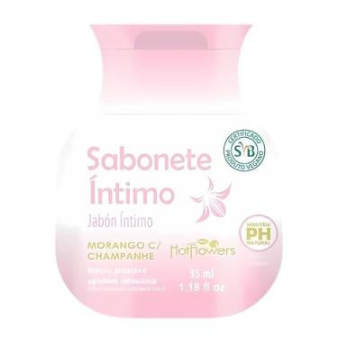 Imagem de Sabonete Íntimo Líquido, 35 ml, Karité, Morango Champanhe e Menta, Proteção e Refrescância (Rosa - Morango Champanhe)