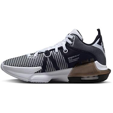 Imagem de Tênis Nike Lebron Witness VII - Nike, Unissex, Atleta, Praticante de Basquete, Caminhante, Moderno, Preto e Branco, US 9 (42.5 EU), Sapato Esportivo, Tênis, Basquete