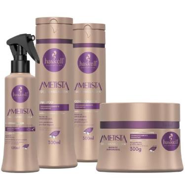 Imagem de Kit Haskell Ametista Tratamento Matizador Desamarelador Completo