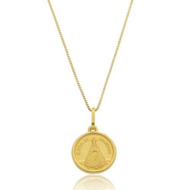 Imagem de Corrente Pingente Nossa Senhora Aparecida Ouro Amarelo18kl - Juniorjoi