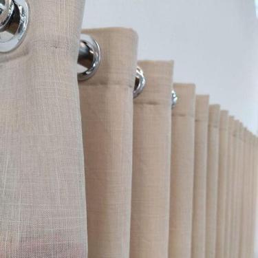 Imagem de Cortina Para Janela Voil Linho Com Blackout Para Varão 8,00x2,60 - Sal