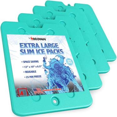 Imagem de Pacotes de gelo Kona Large para refrigeradores - Design fino - 25 minu