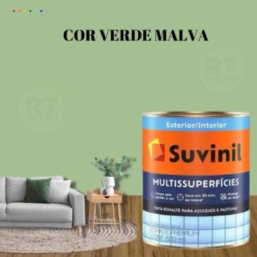 Imagem de Tinta Epóxi Suvinil Multissuperfícies Antimofo Base Água Cor Verde Lav