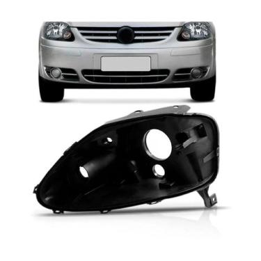 Imagem de Carcaça farol fox 2004 2005 2006 2007 2008 foco duplo - SP ACESSÓRIOS,