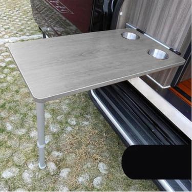 Imagem de Mesa Dobrável De Parede Para Rv, Mesa De Jantar, Mesa De Parede Com Pernas De Mesa Telescópicas Para Motorhome, Piquenique De Acampamento Ao Ar Livre, Grey