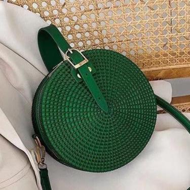 Imagem de Bolsa Redonda Feminina De Silicone Ombro E Tira Colo - Kingleen, Verde