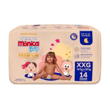 Imagem de Turma da Mônica Baby Premium Fralda Jumbo XXG 14 Unidades