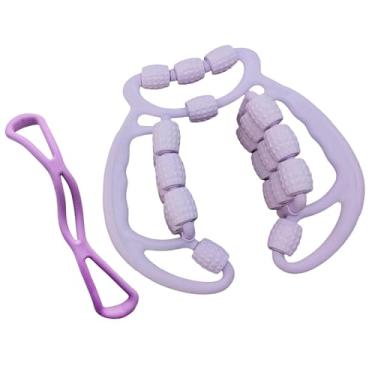 Imagem de Generic Relax Roller 24 Rodas Massagem Ferramenta Equipamento Relax Perna Massagem Rolo para Musculação Braço Equipamento, Roxo