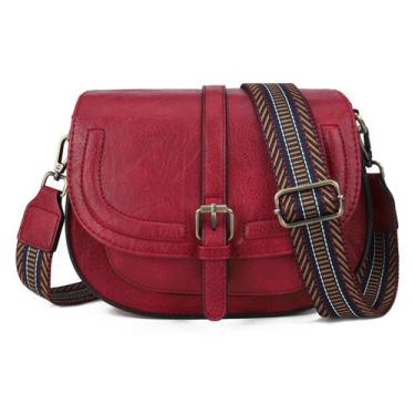 Imagem de Bolsa tiracolo AFKOMST para mulheres, bolsa de selim em material vegan