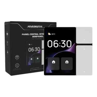 Imagem de Mini Painel Central Inteligente Touch Com Infravermelho Automação WiFi Hub Bluetooth Tela 3.5" + Suporte Novadigital 100-240V MINI-PN