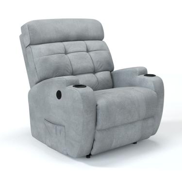 Imagem de Poltrona do Papai Reclinável Elétrica em Tecido Bouclé Damie