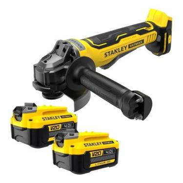 Imagem de Lixadeira Esmerilhadeira Angular Sbg700 STANLEY + 2 Baterias 4ah