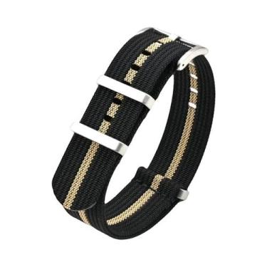 Imagem de Pulseira De Relógio Masculina Impermeável De Nylon 18mm 20mm 22mm 24mm