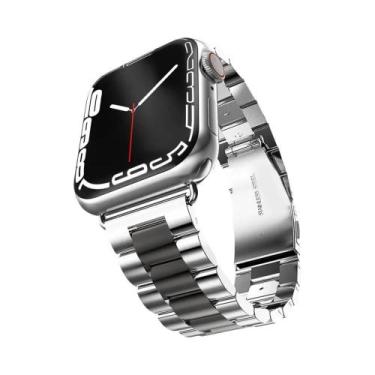 Imagem de Pulseira De Aço Inoxidável De 46mm 49mm Para Apple Watch Ultra, Bracel