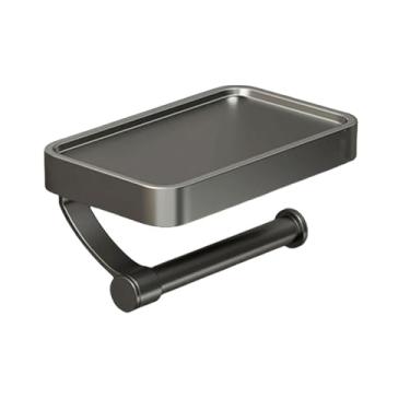 Imagem de Conjunto de acessórios de banheiro cinza, sem furos, 30-60 cm, opcional, porta-toalhas, porta-rolos de papel higiênico, porta-saboneteira, cabide para casaco, faça você mesmo, conjuntos de 4 peças, s