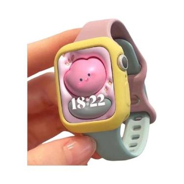 Imagem de Conjunto De Pulseira De Silicone E Capa Protetora Para Apple Watch 38-