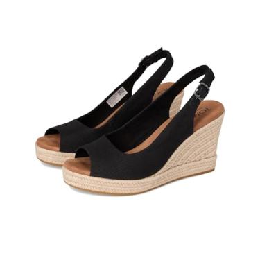 Imagem de TOMS Sandália feminina Camilla Espadrille Wedge, Preto, 34