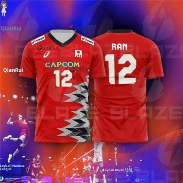 Imagem de Camisa De Voleibol Unissex Oversized Japão R Takahashi NO.21 Ishikawa 