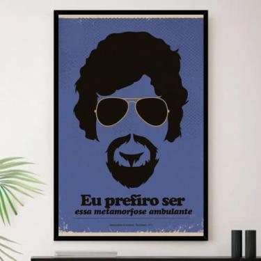 Imagem de Genérico, Quadro Raul Seixas Metamorfose Decorativo A3 35x45cm