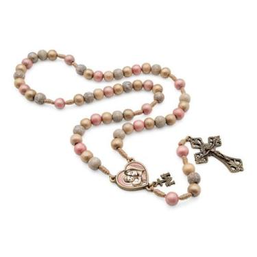 Imagem de Terço Nossa Senhora Mãe De Todas As Mães Madeira 8mm - Loja Mãe Aparec