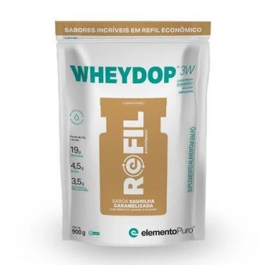 Imagem de Wheydop 3w refil 900g - elemento puro, BAUNILHA CARAMELIZADA