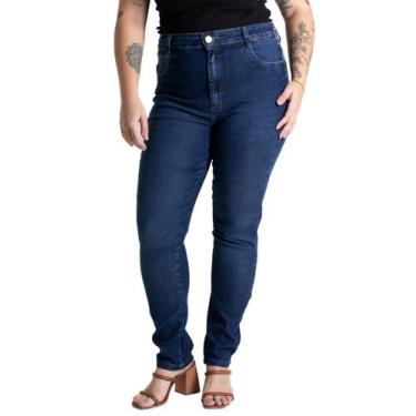 Imagem de Calça Jeans Sawary Plus Size - 280692 - Azul médio 52, Azul, 52