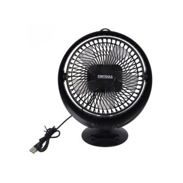 Imagem de Ventilador De Mesa Preto Usb Silencioso 02 Velocidades 7,5w