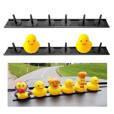 Imagem de EJDRFN Suporte de pato para Jeep Wrangler, suporte de pato ajustável, suporte de pato de borracha para Jeep Dash, plugues de pato para decorações de painel de carro, pacote com 2