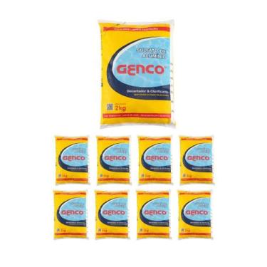 Imagem de Kit 9 Sulfato De Alumínio Decantador Clarificante 2kg Genco