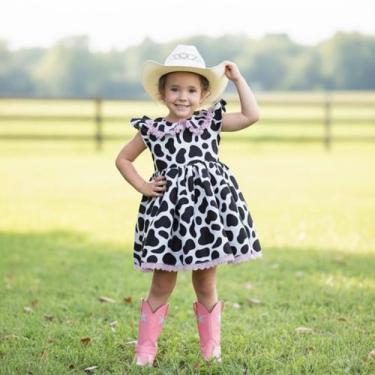 Imagem de Vestido Infantil Princesa Luxo com Manguinha Delicado Bebê - FLOR DE A