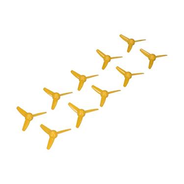 Imagem de Generic Hélice de 3 Lâminas, Hélices de Barco de 10 Peças Com Furo de 2 Mm para Brinquedos de Fabricação de Modelos DIY (Amarelo)