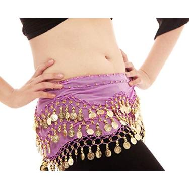 Imagem de Saia de dança do ventre, lenço de quadril de dança do ventre, fantasia de dança do ventre, cinto de quadril lenço de dança do ventre para mulheres lenço de quadril (marrom)