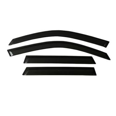 Imagem de GRJQRKHZ Defletor de janela lateral de carro para M&itsubishi Montero Sport 1997-2004 Weathershied viseira de porta vento sol proteção chuva janela lateral defletores de vento