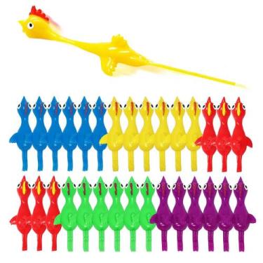 Imagem de Rubber Chicken Slingshot Namii W Funny Gag Toys, pacote com 30