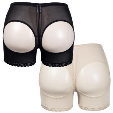 Imagem de Calcinha de renda acolchoada feminina para levantar o bumbum e modelad