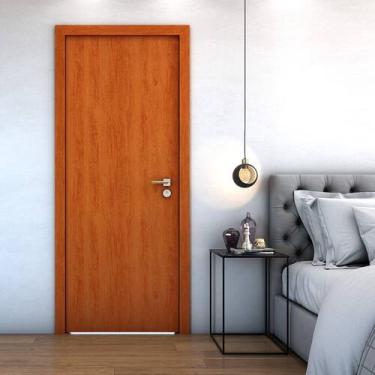 Imagem de Folha de Porta Lisa 210x80 Com Reforço de Fechadura 2 Lados - Valuchi,