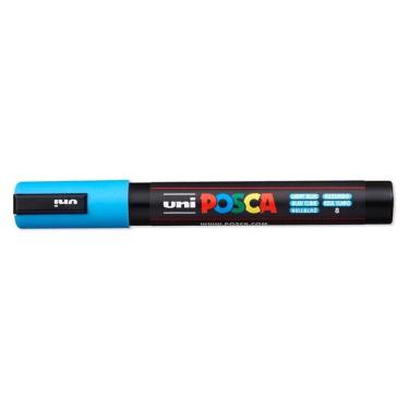 Imagem de Caneta Marcadora Posca PC-5M Azul Claro - Uni