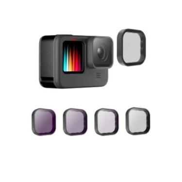 Imagem de Kit Filtros CPL e ND 8/16/32 para GoPro 9/10/11/12 - Telesin