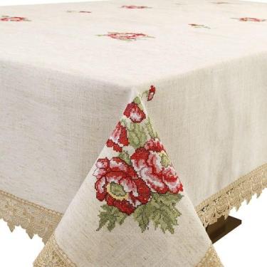 Imagem de Toalha De Mesa Bege 8 Lugares Rafimex