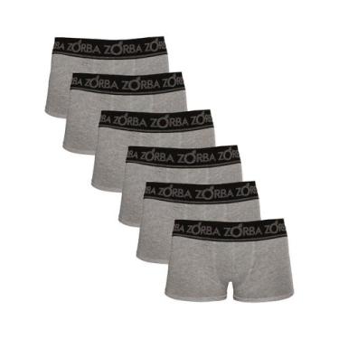Imagem de Kit 6 Cuecas Zorba Boxer Plus 717 Mescla - G, Mescla, G