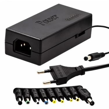 Imagem de Fonte Universal 120w com 9 Plugs Adaptador Bivolt 120v 240v Multi Cone