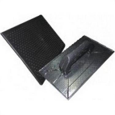 Imagem de Desempenadeira Pvc Galo Corrugada Preta 15 X26Cm - 816/00, Preto