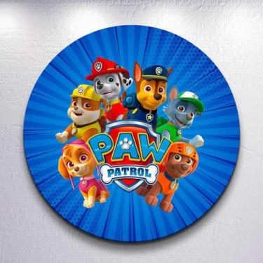 Imagem de Capa p/ Painel Festa Decoração Infantil Patrulha Dog Salvadoral Redond