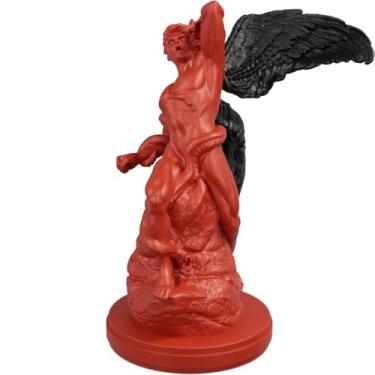 Imagem de Estátua Lúcifer - Anjo Caído (Cor Sanguis Obscurus)