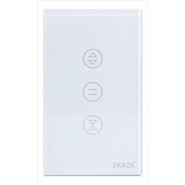Imagem de Interruptor Touch De Cortina Inteligente Ekaza Wi-Fi 4X2