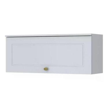 Imagem de Armário Aéreo Basculante Americana 80cm Branco - Móveis Henn Branco Hp