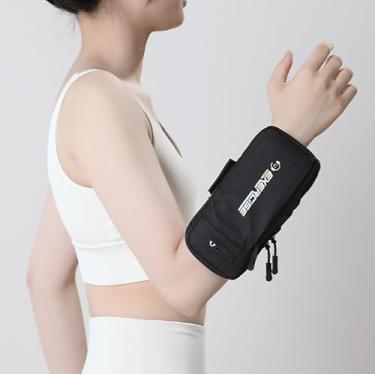 Imagem de Bolsa de braço para telefone com conector de fone de ouvido, impermeável, respirável, esportiva, corrida, academia, bolsas de corrida