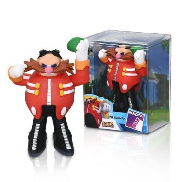 Imagem de Boneco Robotnik Sonic Fandom Box 110 Em Vinil Articulado - Líder Brinq