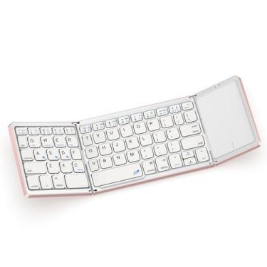 Imagem de Teclado Bluetooth dobrável Erkovia com touchpad