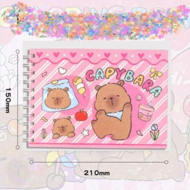 Imagem de Caderno de Colorir Capa Dura Holográfica A5 Coloring Book Estilo Bobbi